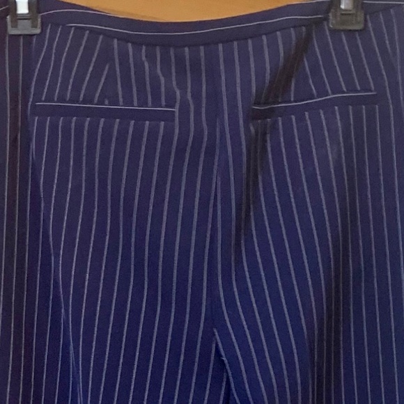 🔴REDUCED‼️💥EUC💥 Chico's Navy Striped Ankle Pants - Size 0 (US standard Size 4)✨ - Picture 12 of 15